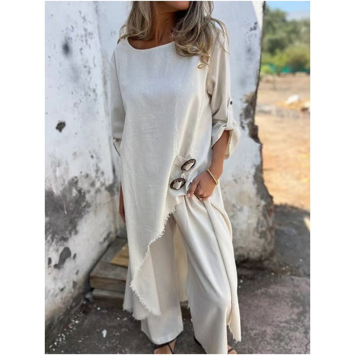 Nova Lume Everyday Elegance Two-Piece Ensemble for Casual, Office, and Evening Wear