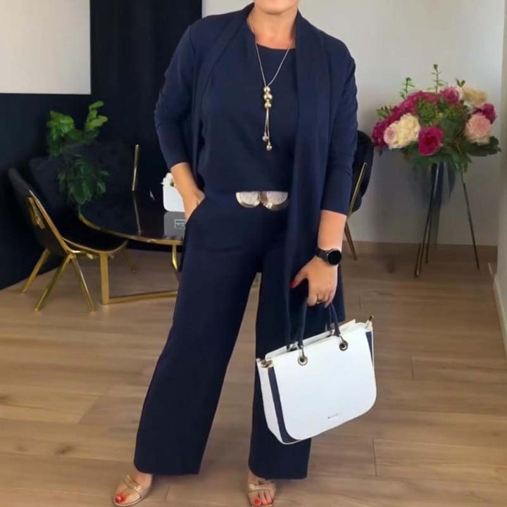 Aurelia Elegant Three-Piece Ensemble For Everyday Wardrobe Essentials