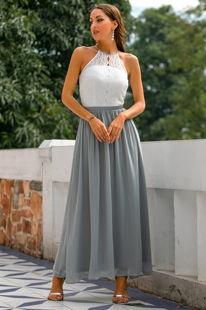 Aster Women's Halter Maxi Dress For Wedding Guest