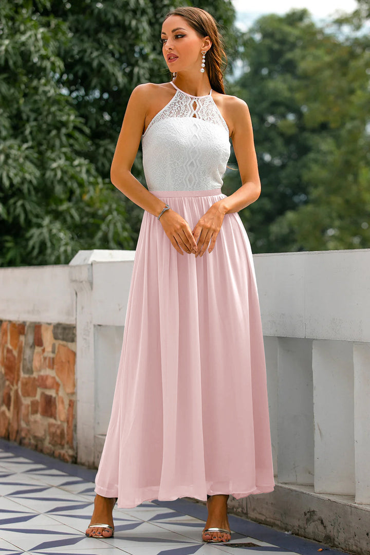 Aster Women's Halter Maxi Dress For Wedding Guest