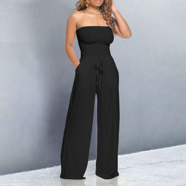 Nova Line Off-Shoulder Jumpsuit Trendy Elegant Fit