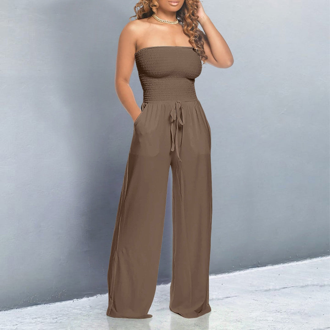 Nova Line Off-Shoulder Jumpsuit Trendy Elegant Fit