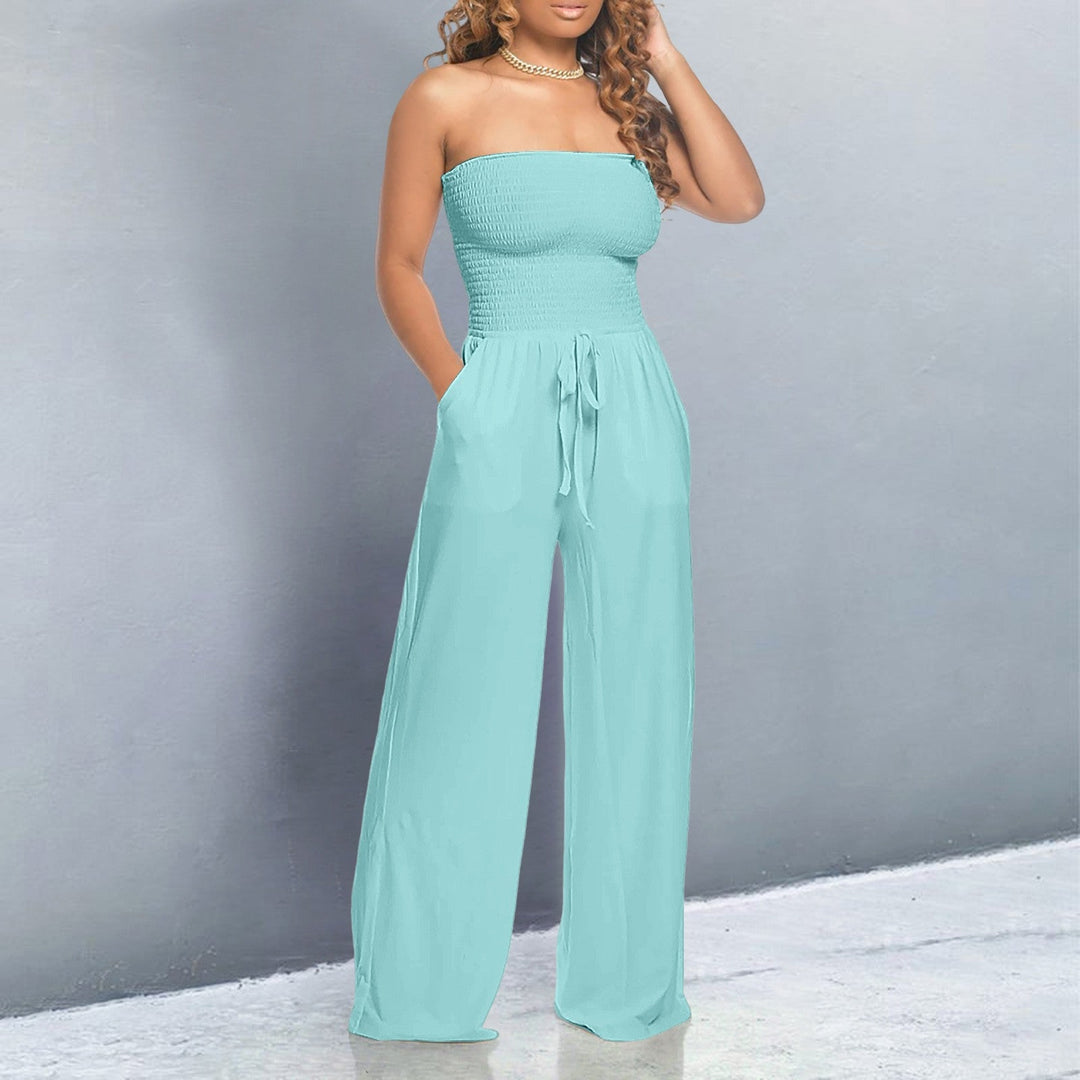 Nova Line Off-Shoulder Jumpsuit Trendy Elegant Fit