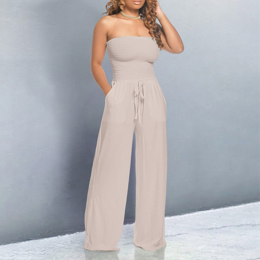 Nova Line Off-Shoulder Jumpsuit Trendy Elegant Fit