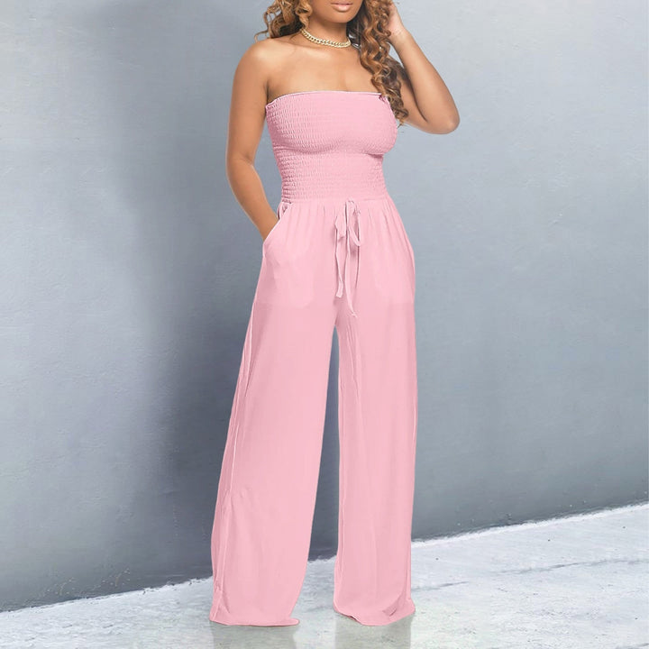 Nova Line Off-Shoulder Jumpsuit Trendy Elegant Fit