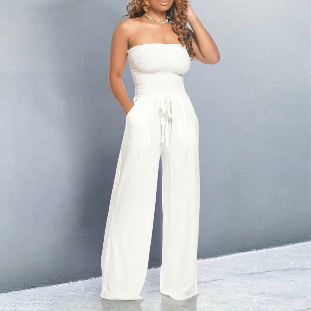 Nova Line Off-Shoulder Jumpsuit Trendy Elegant Fit