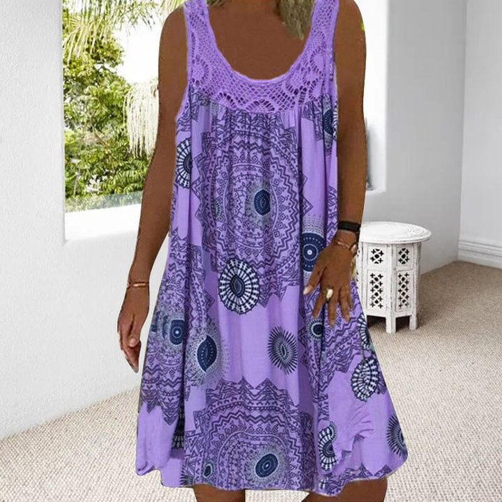 Nova Sleeveless Summer Dress For Warm Days With Flattering Lightweight Fit
