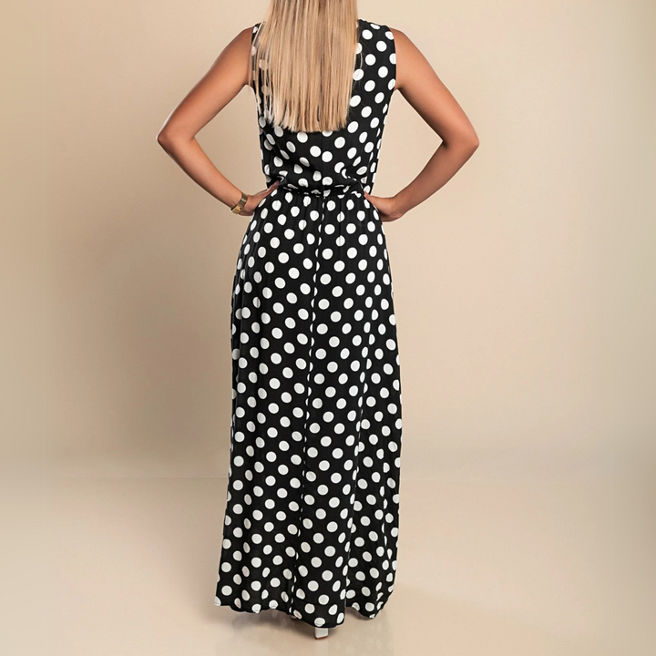 Nova Polka Dot Maxi Dress For Everyday Wardrobe Staple